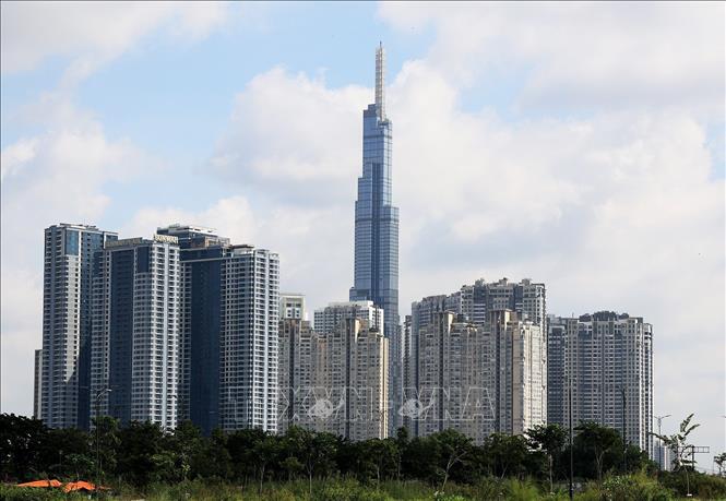 Trong ảnh: Nguồn cung thị trường bất động sản Thành phố Hồ Chí Minh và vùng ven suy giảm mạnh trong tháng 11/2022. Ảnh: Hồng Đạt - TTXVN
