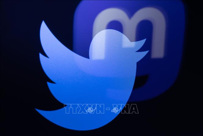 Trong ảnh: Biểu tượng mạng xã hội Twitter. Ảnh: AFP/TTXVN