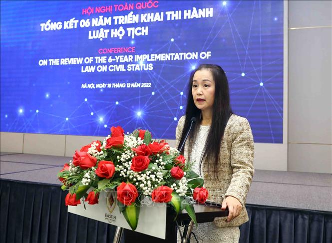 Bà Naomi Kitahara, Trưởng đại diện Quỹ dân số Liên hợp quốc tại Việt Nam (UNFPA) phát biểu. Ảnh: Phạm Kiên - TTXVN