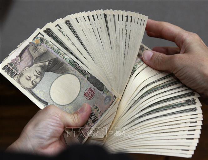 Trong ảnh: Đồng yen của Nhật Bản. Ảnh: AFP/TTXVN