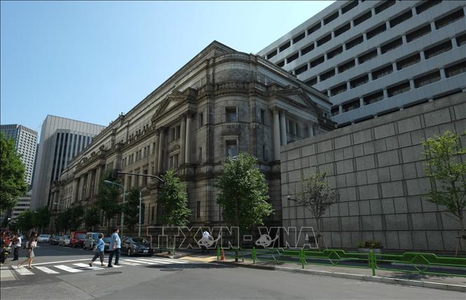 Trong ảnh: Trụ sở Ngân hàng trung ương Nhật Bản ở Tokyo. Ảnh: AFP/TTXVN