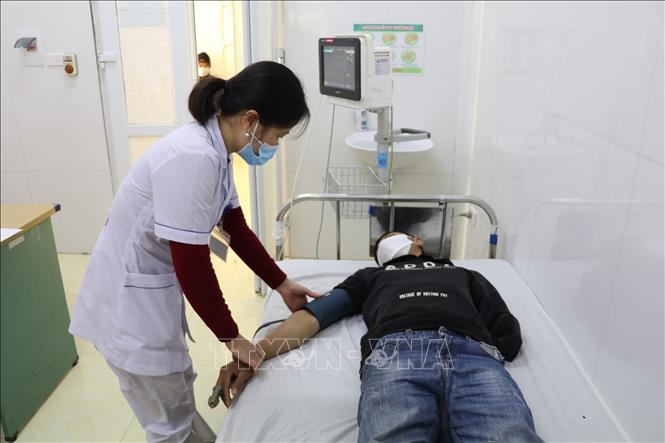 Trong ảnh: Hoạt động khám chữa bệnh tại Bệnh viện Đa khoa huyện Nho Quan diễn ra bình thường. Ảnh: Đức Phương - TTXVN