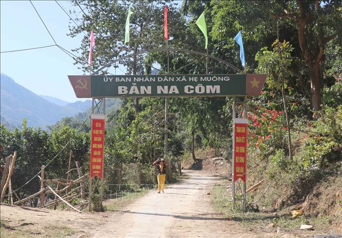 Trong ảnh: Bản Na Côm, xã Hẹ Muông (huyện Điện Biên, tỉnh Điện Biên). Ảnh: Xuân Tiến – TTXVN 