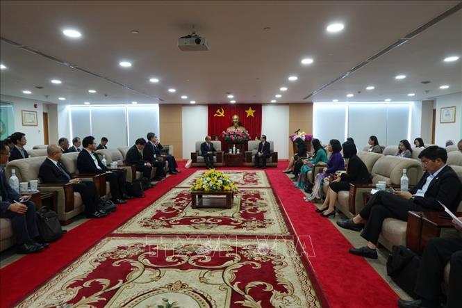 Trong ảnh: Quang cảnh buổi làm việc. Ảnh: Chí Tưởng - TTXVN