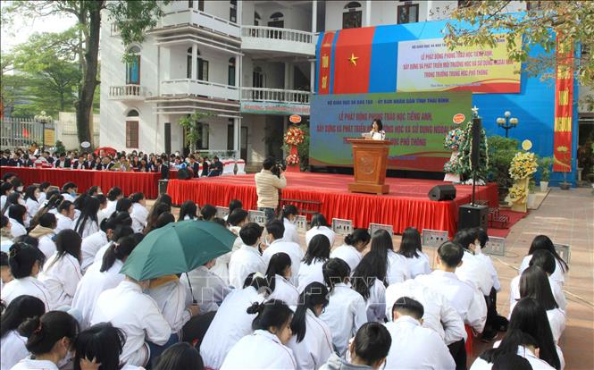 Thái Bình: Phát động phong trào học tiếng Anh, sử dụng ngoại ngữ trong các  trường phổ thông - Ảnh thời sự trong nước - Văn hoá & Xã hội - Thông