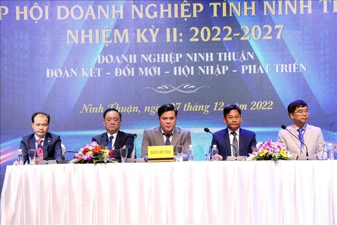 Đoàn Chủ tịch điều hành Đại hội. Ảnh: Công Thử - TTXVN