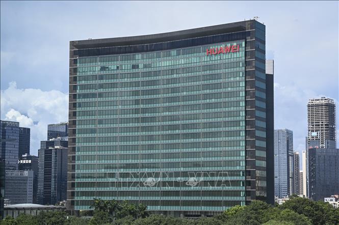 Trụ sở của Tập đoàn công nghệ viễn thông Huawei ở Quảng Đông, Trung Quốc. Ảnh: TTXVN phát
