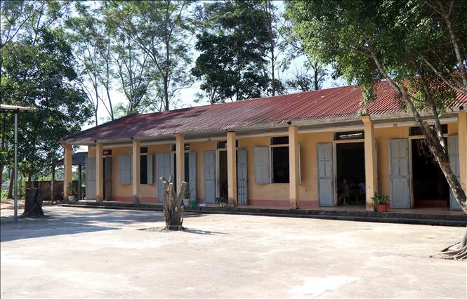 Trong ảnh: Điểm trường Tiểu học khu tái định cư Mỹ Hoa, xã Mỹ Bằng (Yên Sơn, Tuyên Quang). Ảnh: Vũ Quang – TTXVN