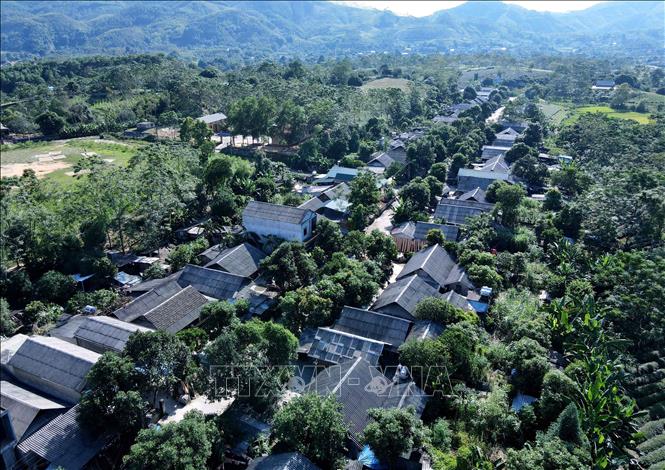 Trong ảnh: Khu tái định cư thôn Mỹ Hoa, xã Mỹ Bằng, huyện Yên Sơn (Tuyên Quang). Ảnh: Vũ Quang – TTXVN
