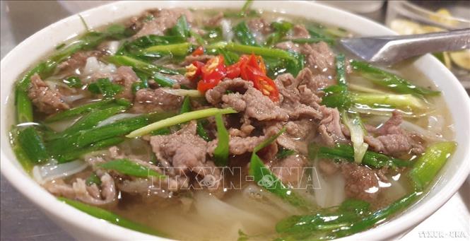Pho Bo (Beef Noodle Soup) is the most beloved version of Pho in Vietnam. VNA Photo