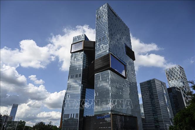 Trụ sở Công ty công nghệ Tencent ở Thâm Quyến, Trung Quốc. Ảnh: AFP/TTXVN