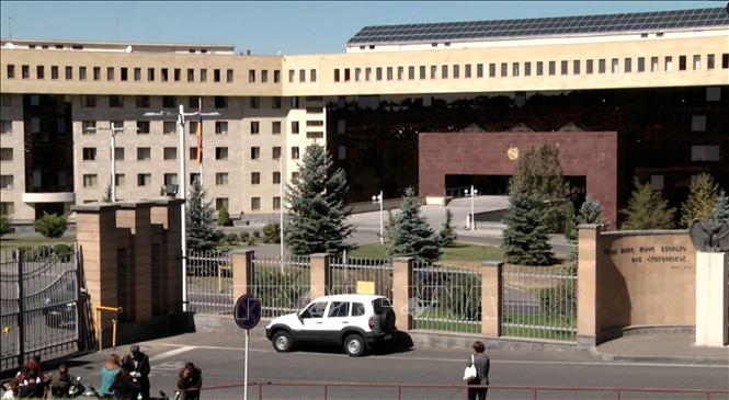 Trụ sở Bộ Quốc phòng Armenia. Ảnh: RFE/TTXVN