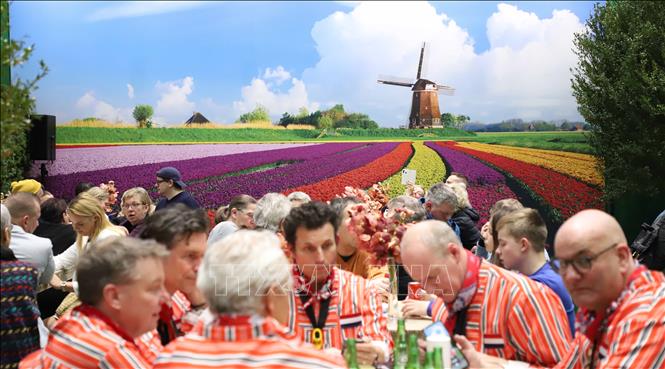 Một góc gian hàng trưng bày của Hà Lan tại Hội chợ Tuần lễ Xanh Berlin ngày 21/1/2023. Ảnh: Mạnh Hùng - PV TTXVN tại Đức