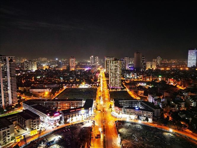 A view of Mo Lao residential area in Ha Dong District, Hanoi. VNA Photo: Tuấn Anh