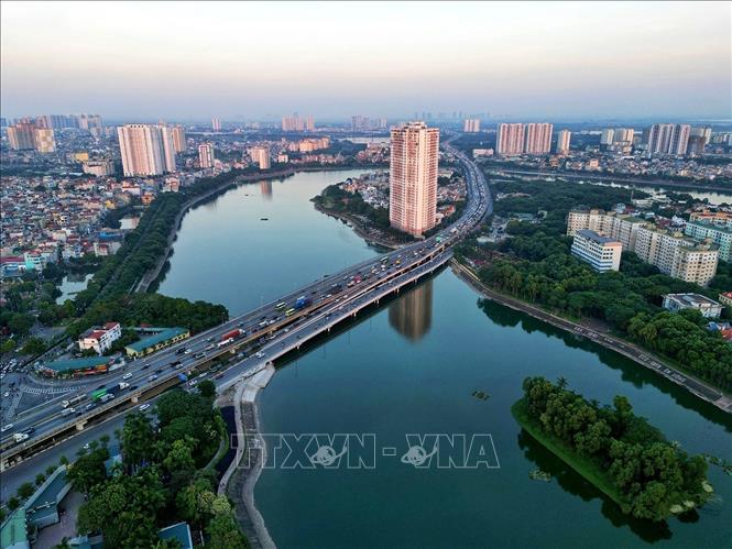 A view of Linh Dam residential area. VNA Photo: Tuấn Anh