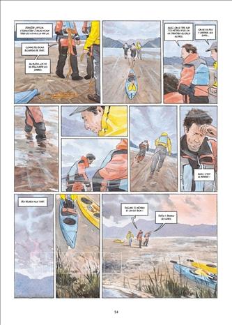 Một số tranh minh họa trong tác phẩm đầu tay của họa sĩ Mai Bách. Ảnh: Thu Hà  - P/v TTXVN tại Pháp