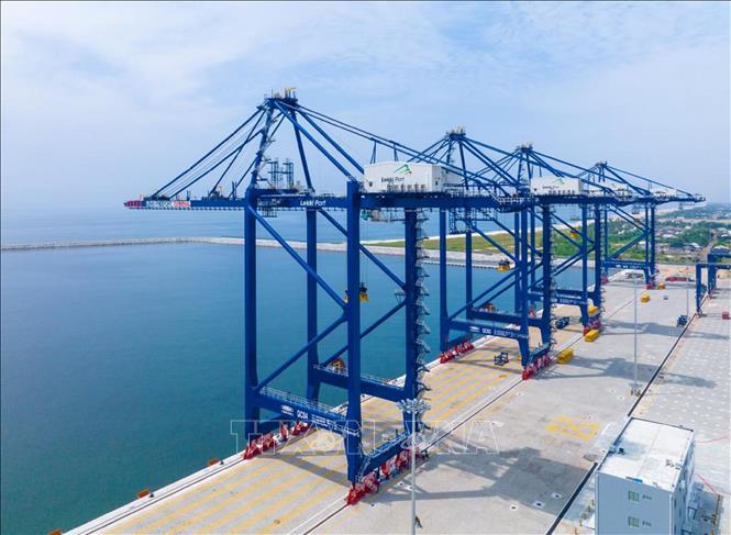 Cảng nước sâu Lekki ở bang Lagos, Nigeria ngày 23/1/2023. Ảnh: THX/TTXVN 