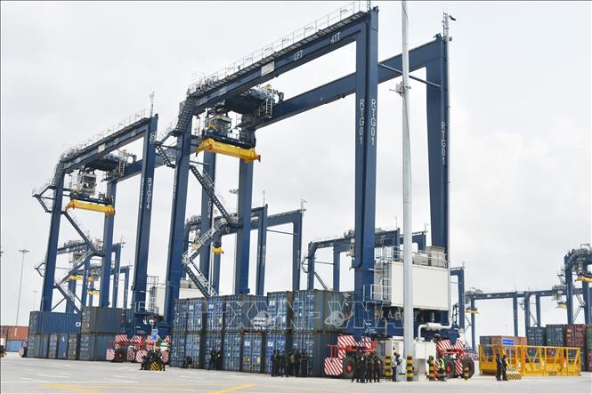 Cảng nước sâu Lekki ở bang Lagos, Nigeria ngày 23/1/2023. Ảnh: THX/TTXVN 