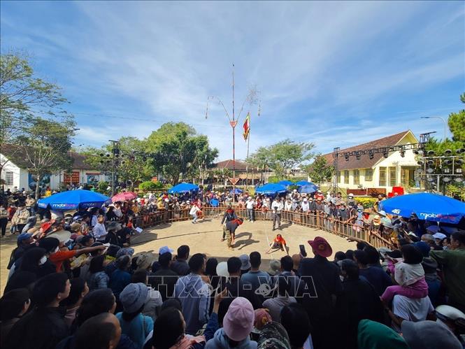 Hội xuân Liêng Nung được coi là hội xuân lớn nhất tỉnh Đắk Nông hiện nay. Ảnh: Ngọc Minh – TTXVN