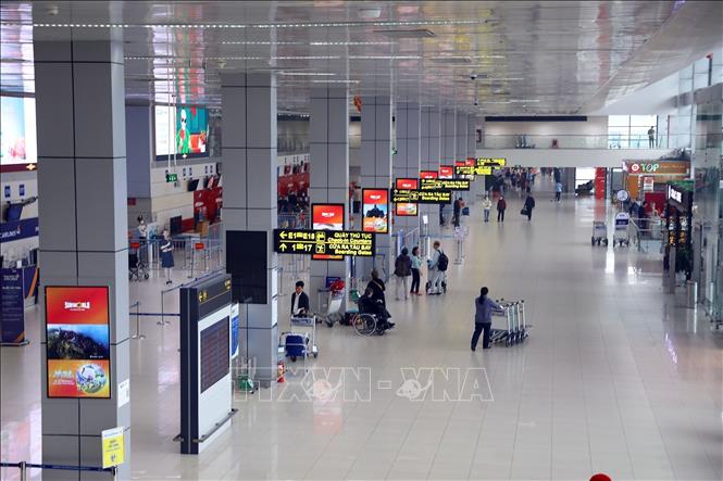 The Hanoi-based Noi Bai International Airport in the first days of the Lunar New Year. VNA Photo: Huy Hùng 