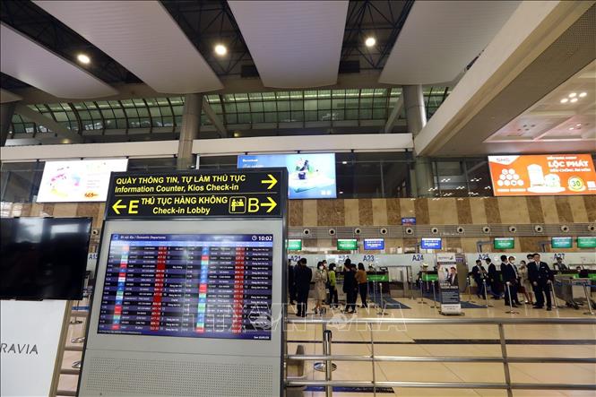The Hanoi-based Noi Bai International Airport in the first days of the Lunar New Year. VNA Photo: Huy Hùng 