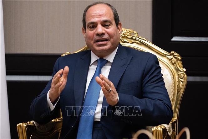 (Tư liệu) Tổng thống Ai Cập Abdel Fattah El-Sisi tại một hội nghị ở thành phố Sharm el-Sheikh, ngày 11/11/2022. Ảnh: AFP/TTXVN