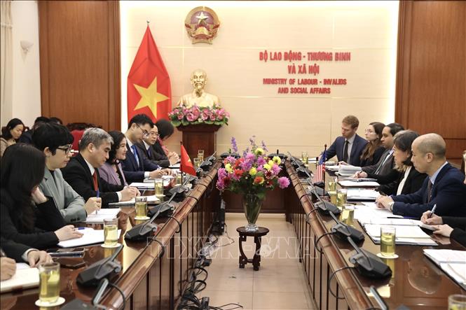 Quang cảnh buổi tiếp. Ảnh: Hoàng Hiếu - TTXVN