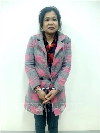 Đối tượng Đinh Thị Bích Hạnh. Ảnh: TTXVN phát