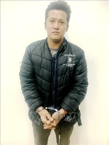 Đối tượng Lê Thế Cường. Ảnh: TTXVN phát