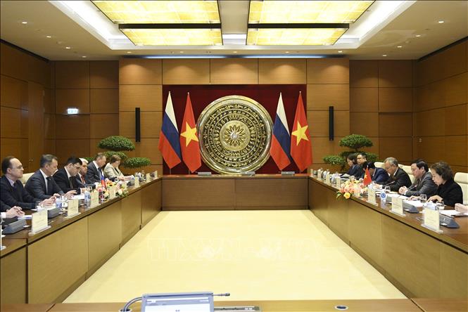 A view of the talks. VNA Photo