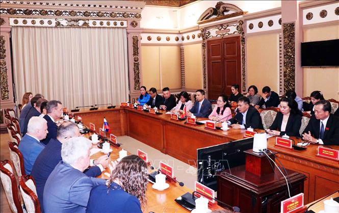 A view of the reception. VNA Photo: Xuân Khu