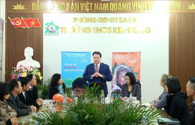 Trong ảnh: Đại sứ đặc mệnh toàn quyền Hợp chúng quốc Hoa Kỳ tại Việt Nam, ông Marc Knapper phát biểu. Ảnh: Quốc Khánh - TTXVN