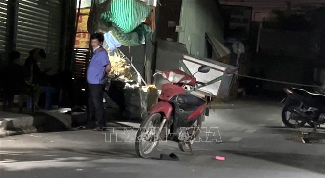 Hiện trường nơi xảy ra vụ việc. Ảnh: TXVN phát