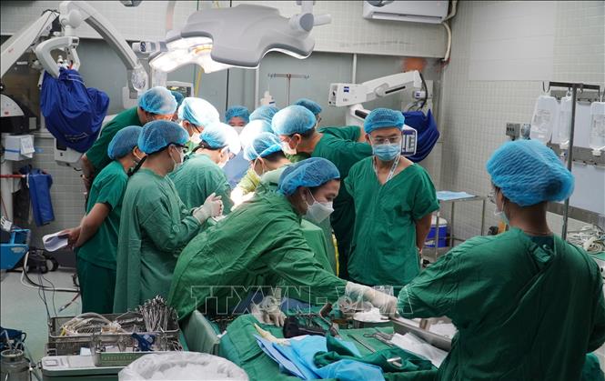 Trong ảnh: Bên trong phòng lấy tạng của Bệnh viện Chợ Rẫy. Ảnh: TTXVN phát
