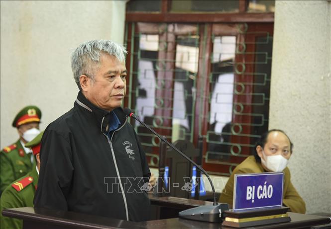 Trong ảnh: Bị cáo Nguyễn Văn Kiên tại phiên tòa. Ảnh: Xuân Tư – TTXVN