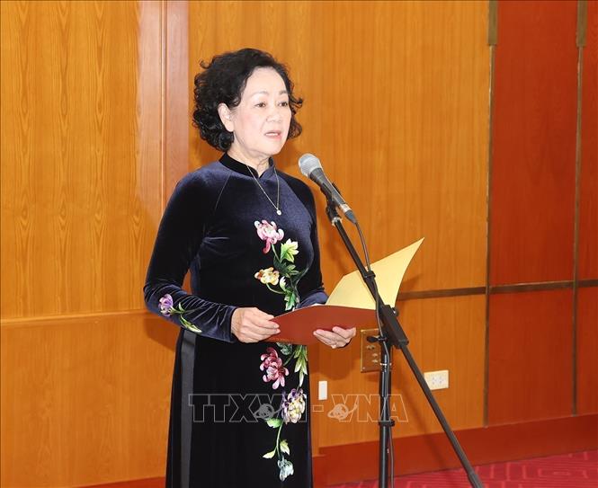 Truong Thi Mai speaks at the event. VNA Photo: Trí Dũng
