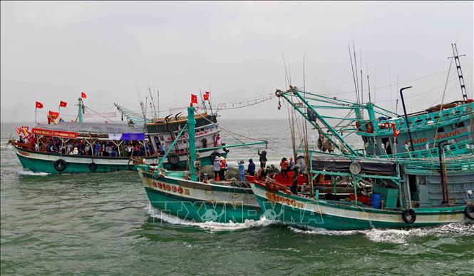 Ca Ong is a deity who helps them overcome all hazards at sea, and so fishermen pray to the whale for a safe trip every time they go fishing. VNA Photo: Huỳnh Anh