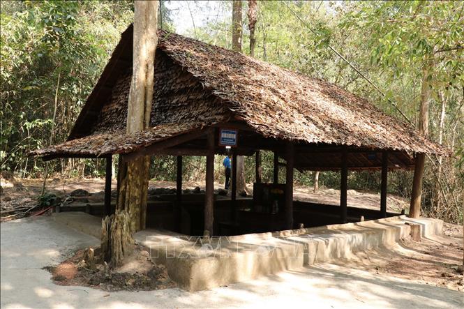Trong ảnh: Nhà làm việc của Thiếu tướng Nguyễn Thị Định được phục dựng trong 