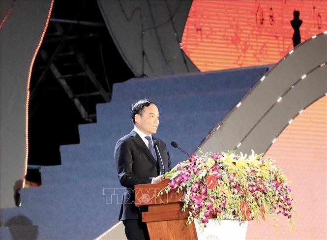Phó Thủ tướng Trần Lưu Quang phát biểu tại lễ khai mạc. Ảnh: Nhật Anh - TTXVN