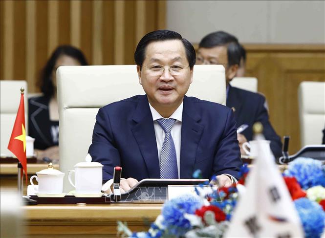 Vietnamese Deputy Prime Minister Le Minh Khai. VNA Photo: An Đăng
