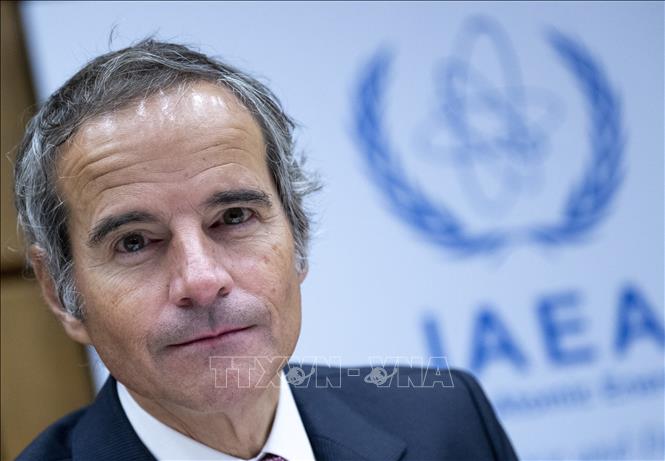 (Tư liệu) Tổng giám đốc IAEA Rafael Grossi tại cuộc họp ở Vienna, Áo. Ảnh: AFP/ TTXVN