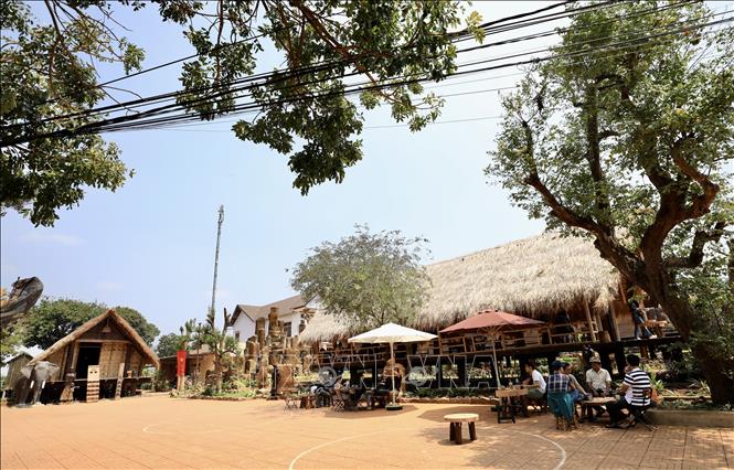 The peaceful beauty of the village. VNA Photo: Nhật Anh