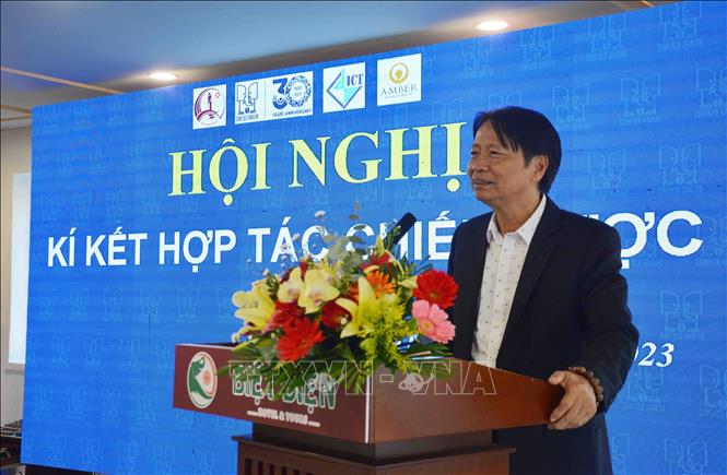 Ông Nguyễn Văn Lạng, nguyên Thứ trưởng Bộ Khoa học và Công nghệ, phát biểu tại hội nghị ký kết. Ảnh: Hoài Thu – TTXVN