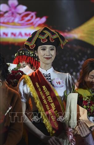 Trong ảnh: Tân Người đẹp Hoa Ban 2023 Nguyễn Thị Phương Uyên. Ảnh: Xuân Tư – TTXVN