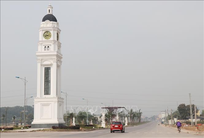 Dự án đường Thắng Lợi kéo dài cơ bản hoàn thiện đem lại diện mạo mới cho hạ tầng đô thị thành phố Sông Công. Ảnh: Hoàng Nguyên - TTXVN