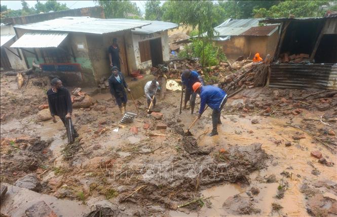 Khu vực bị bão Freddy tàn phá tại Blantyre, Malawi ngày 14/3/2023. Ảnh: THX/TTXVN