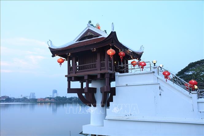 The One Pillar Pagoda in Thailand-Vietnam Friendship Park is built in the same size with the one in Hanoi. VNA Photo 