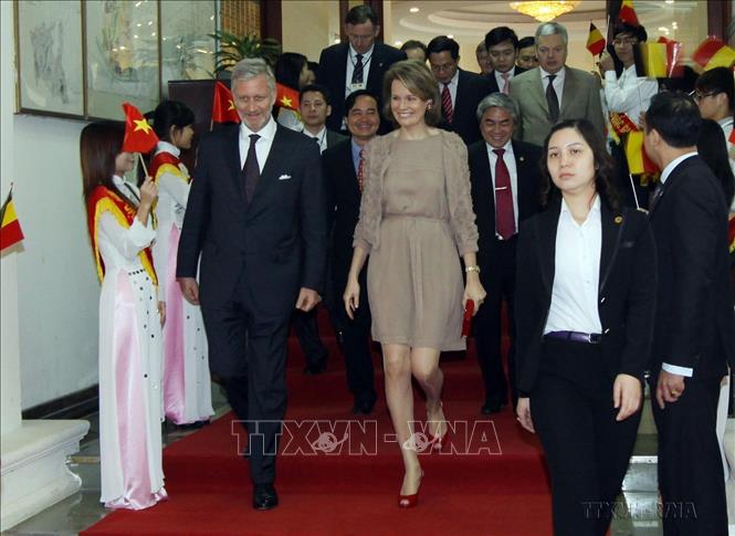 Nhân chuyến thăm Việt Nam, sáng 12/3/2012, Thái tử Vương quốc Bỉ Philippe và Công nương Mathilde đến dự và phát biểu tại hội thảo 