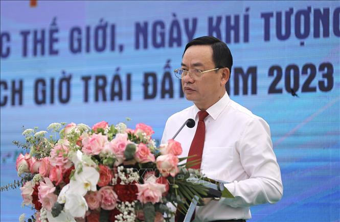Trong ảnh: Phó Chủ tịch UBND tỉnh Hoà Binh Quách Tất Liêm phát biểu tại Lễ phát động. Ảnh:Trọng Đạt - TTXVN 