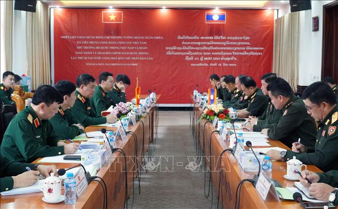 Trong ảnh: Toàn cảnh Phiên Đối thoại Chính sách Quốc phòng cấp Thứ trưởng lần thứ 3. Ảnh: Phạm Kiên - Phóng viên TTXVN tại Lào